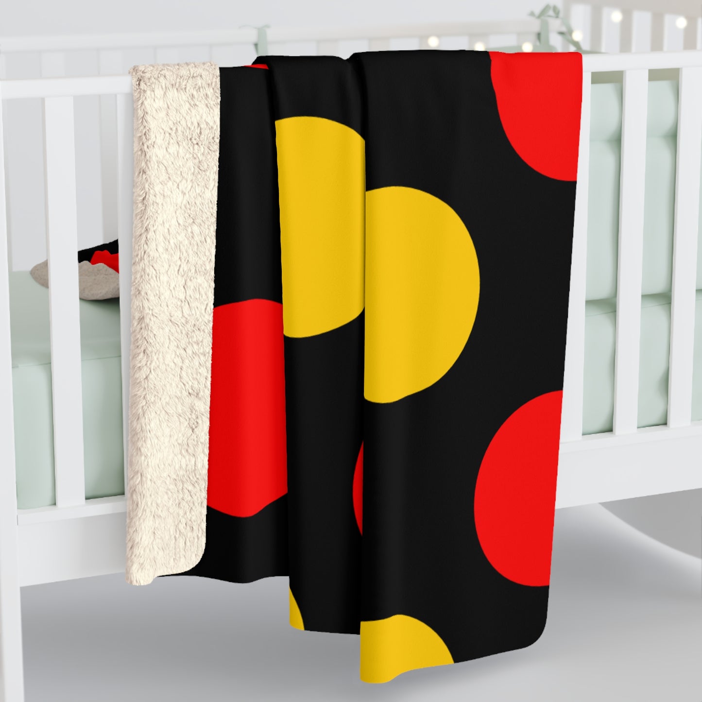 Papua New Guinea Retro Polka Dots Blanket Throw