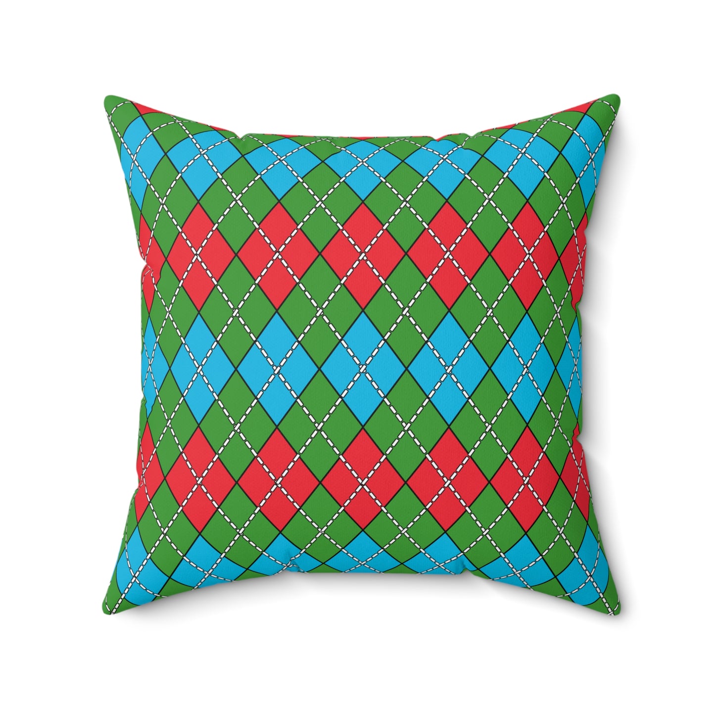 Azerbaijan Retro Argyle Cushion Pillow