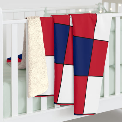United Kingdom (UK) Retro Check Blanket Throw