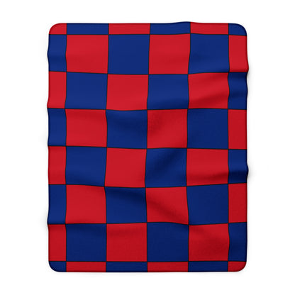 Liechtenstein Retro Check Blanket Throw