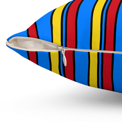 Democratic Republic of the Congo Retro Stripes Cushion Pillow