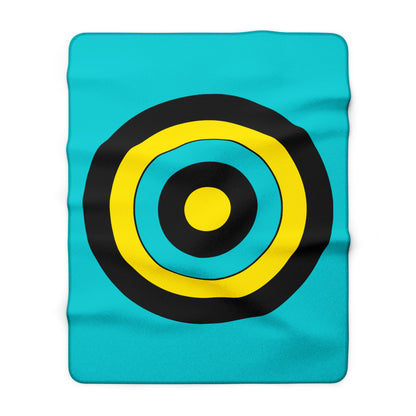 Bahamas Retro Target Blanket Throw