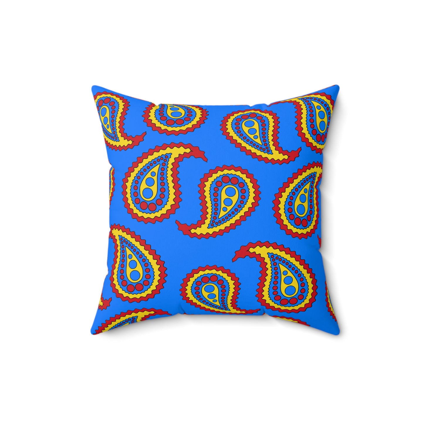 Democratic Republic of the Congo Retro Paisley Cushion Pillow