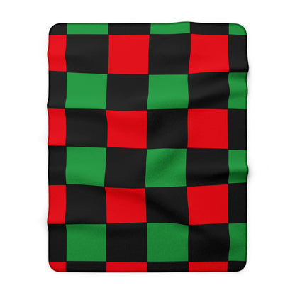 Libya Retro Check Blanket Throw