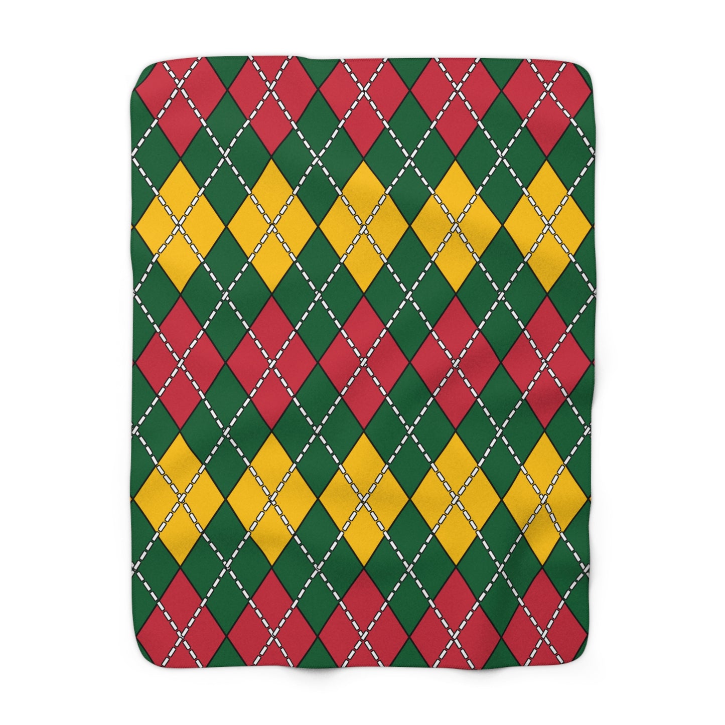Mauritania Retro Argyle Blanket Throw