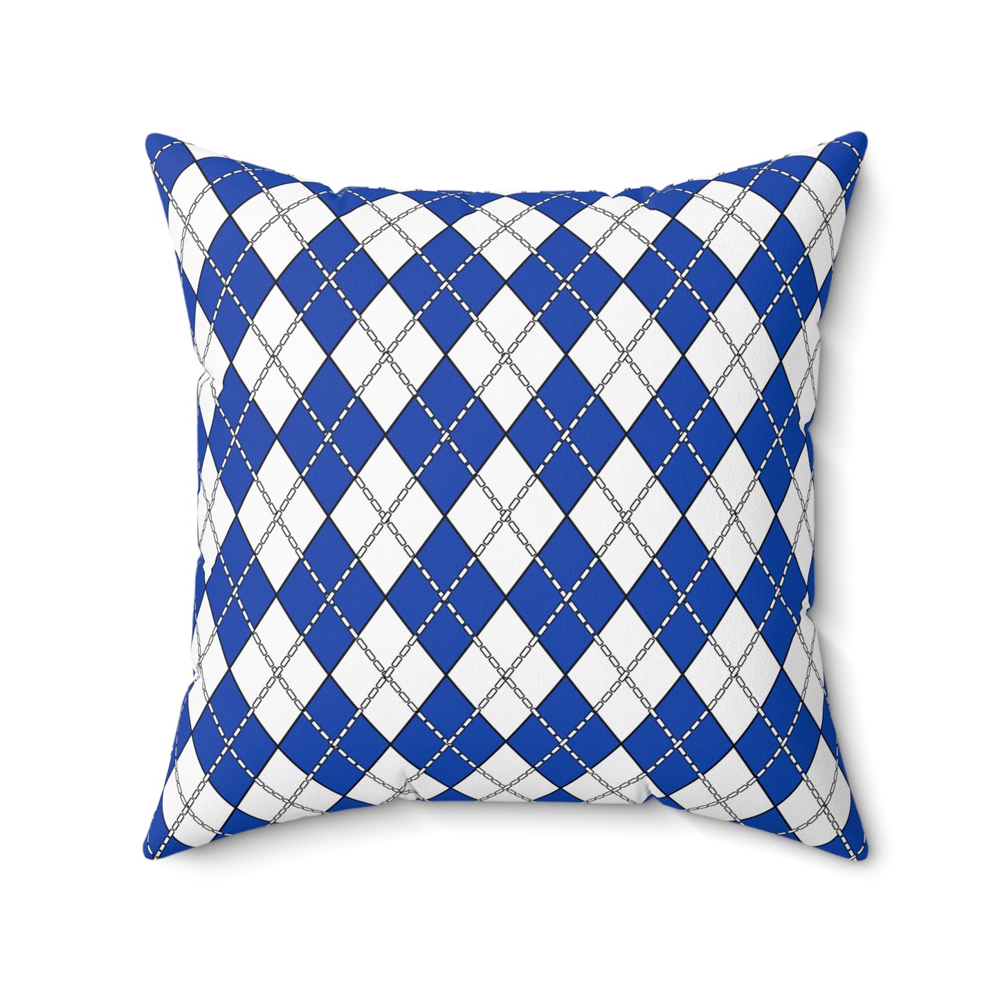 El Salvador Retro Argyle Cushion Pillow
