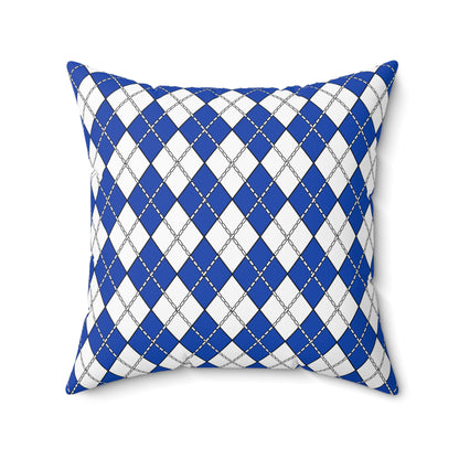 El Salvador Retro Argyle Cushion Pillow
