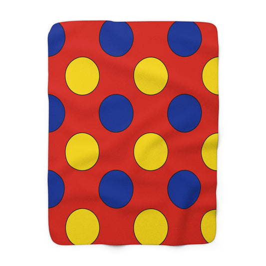 Romania Retro Polka Dots Blanket Throw