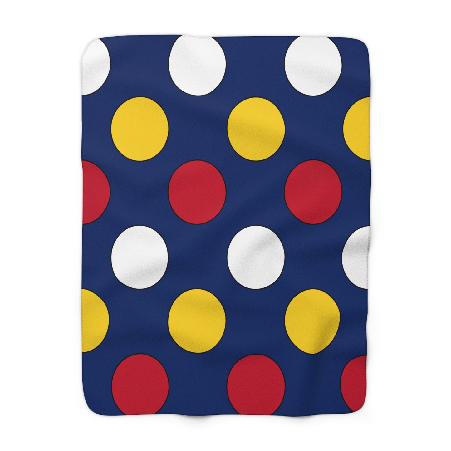Turks And Caicos Islands Retro Polka Dots Blanket Throw