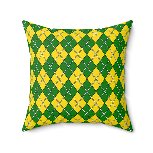 Cocos Islands Retro Argyle Cushion Pillow