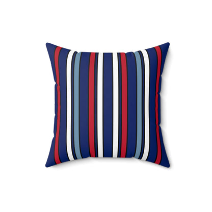 Falkland Islands Retro Stripes Cushion Pillow