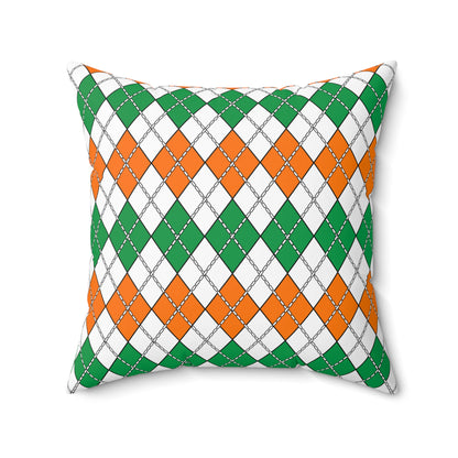 Ireland Retro Argyle Cushion Pillow