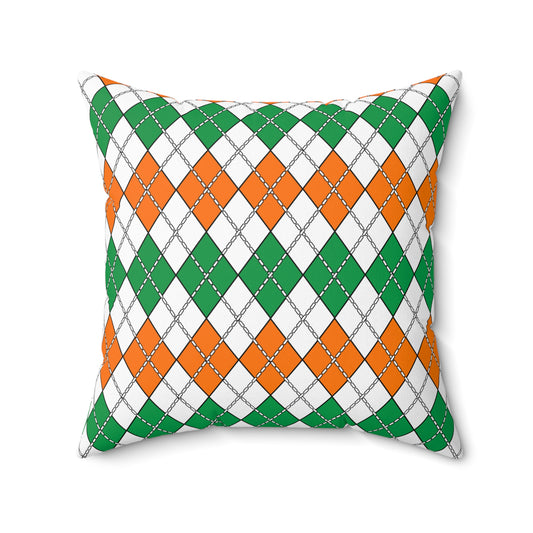 Ireland Retro Argyle Cushion Pillow