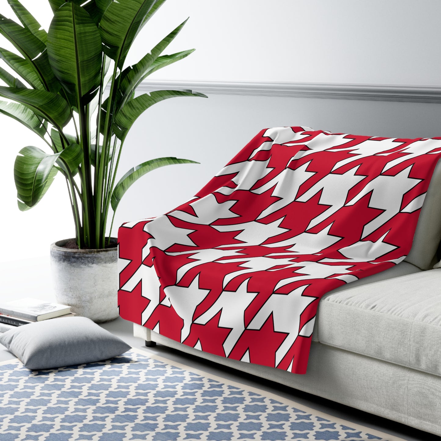 Greenland Retro Houndstooth Blanket Throw