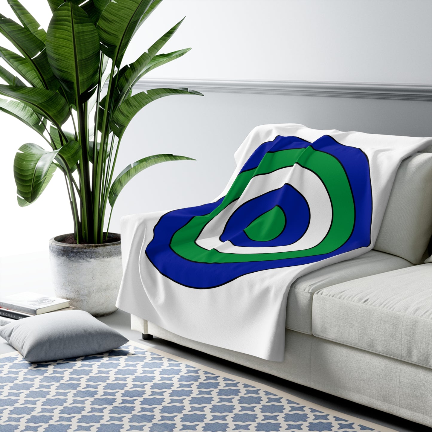 Lesotho Retro Target Blanket Throw