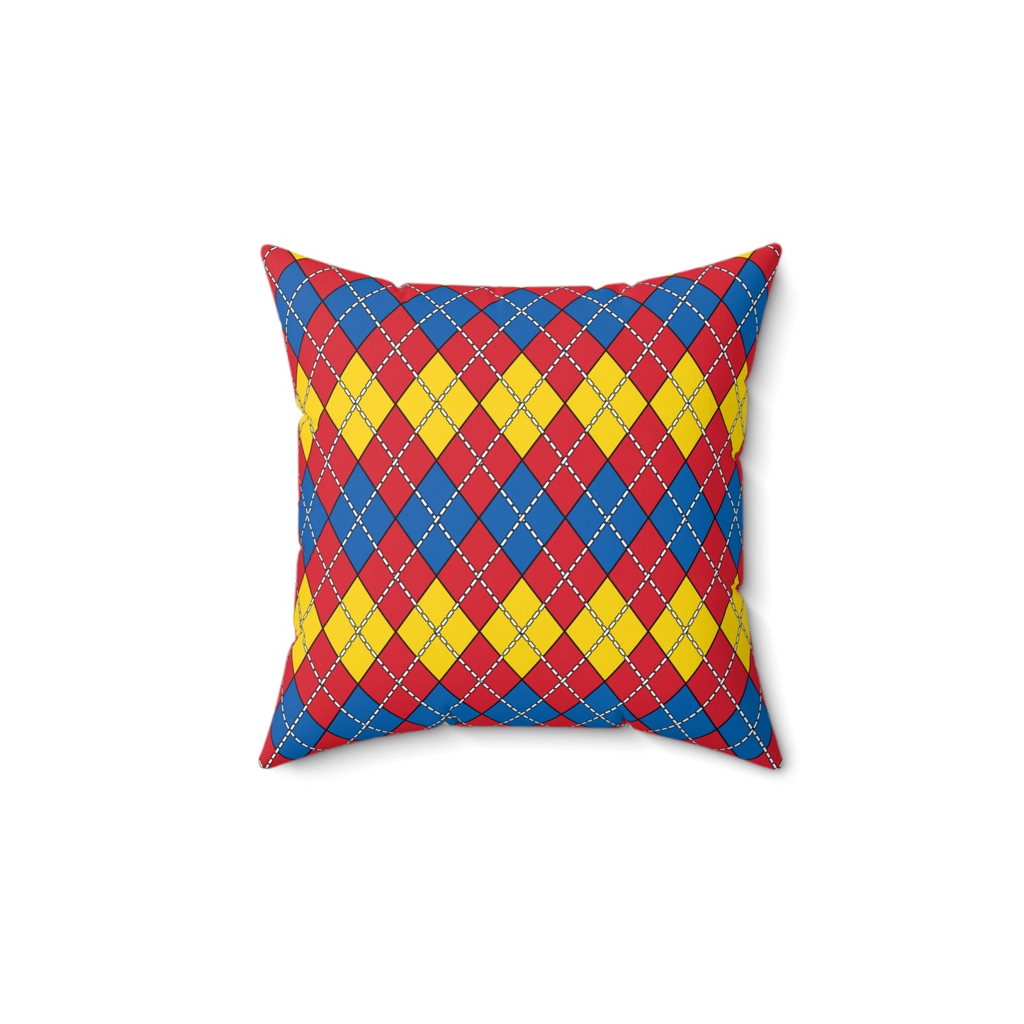 Mongolia Retro Argyle Cushion Pillow