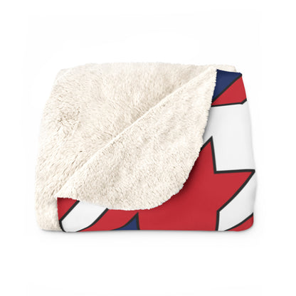 Lao Peoples Democratic Republic Retro Houndstooth Blanket Throw