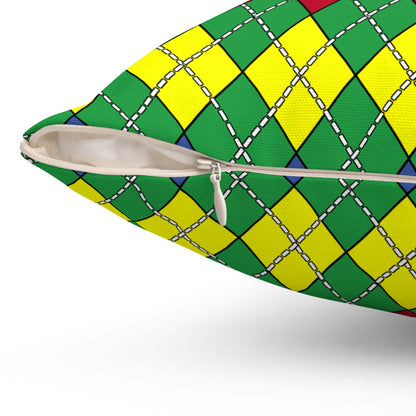 Comoros Retro Argyle Cushion Pillow