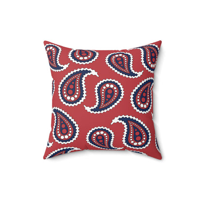 United States of America (USA) Retro Paisley Cushion Pillow