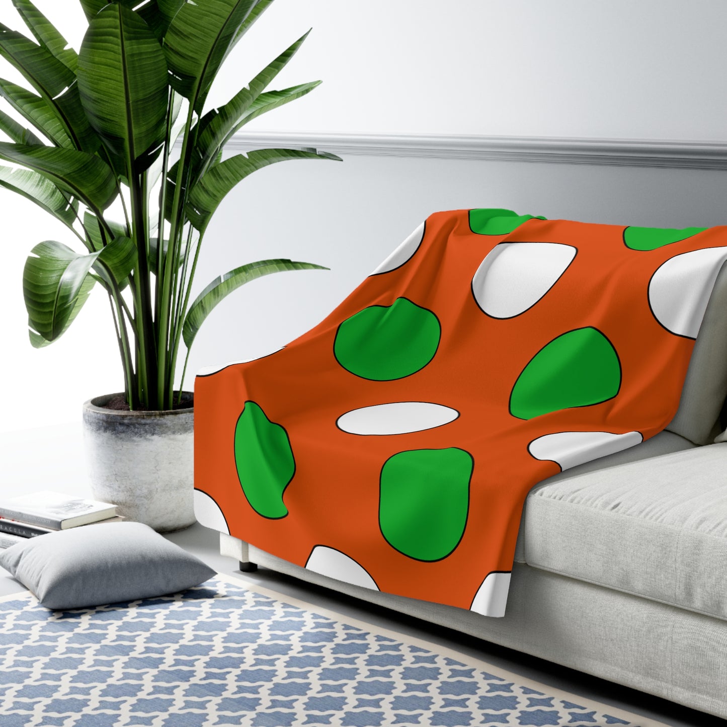 Niger Retro Polka Dots Blanket Throw