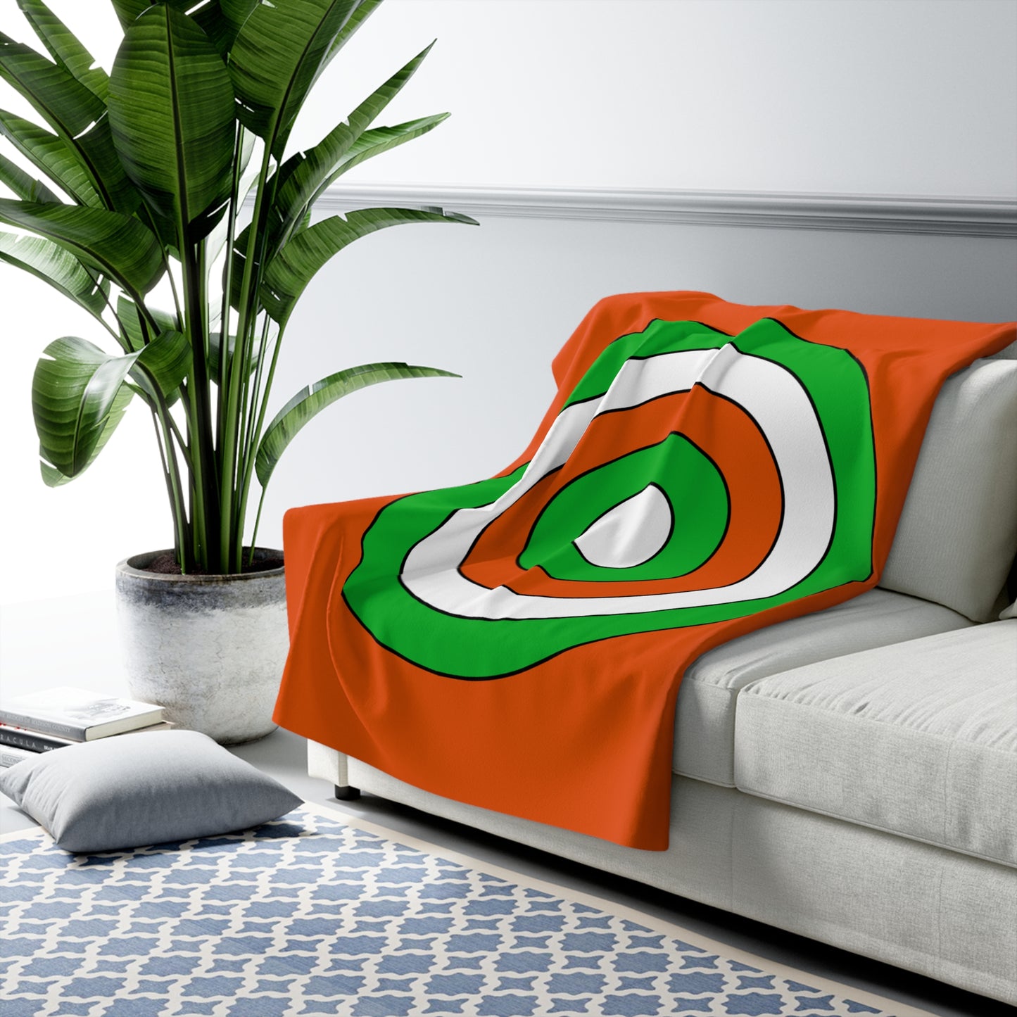 Niger Retro Target Blanket Throw