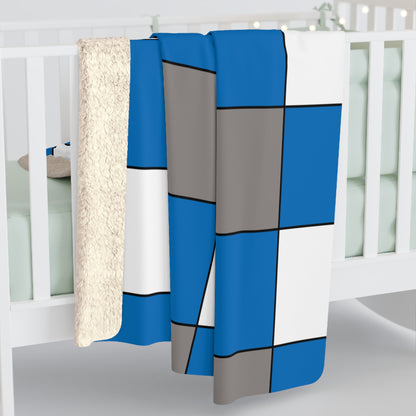 Northern Mariana Islands Retro Check Blanket Throw