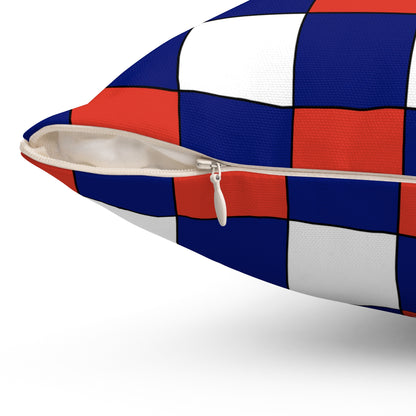 Cabo Verde Retro Check Cushion Pillow