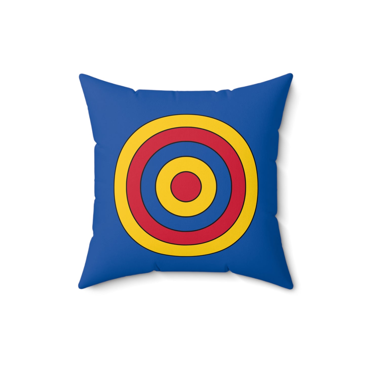 Aland Islands Retro Target Cushion Pillow