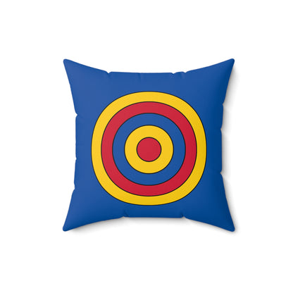 Aland Islands Retro Target Cushion Pillow