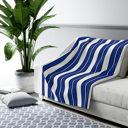 Uruguay Retro Stripes Blanket Throw