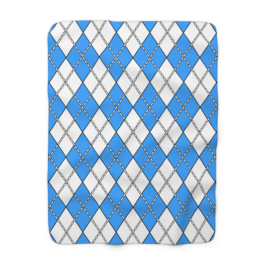 Somalia Retro Argyle Blanket Throw