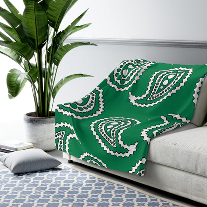 Nigeria Retro Paisley Blanket Throw