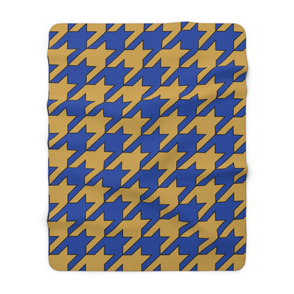 Kosovo Retro Houndstooth Blanket Throw