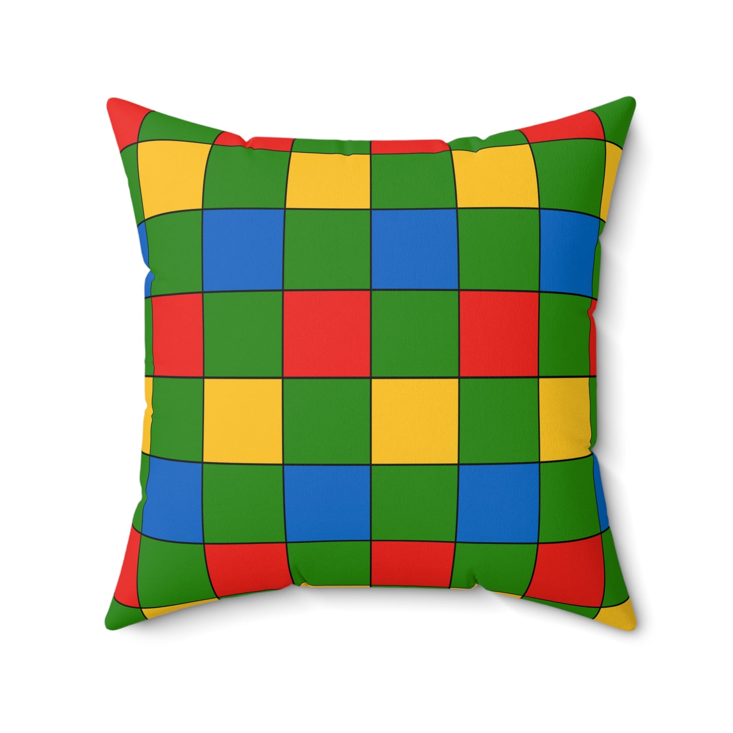 Ethiopia Retro Check Cushion Pillow