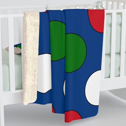 Belize Retro Polka Dots Blanket Throw