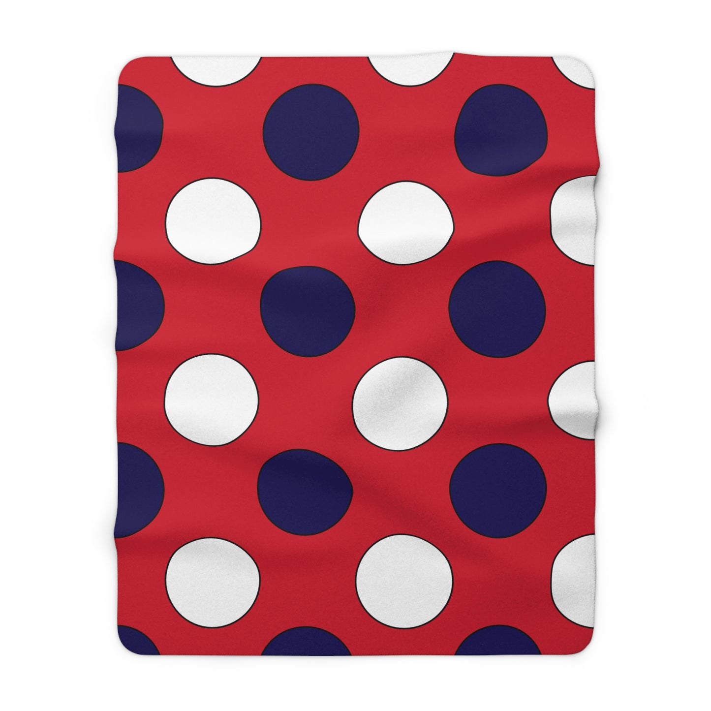 Bermuda Retro Polka Dots Blanket Throw