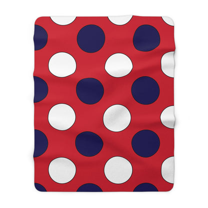 Bermuda Retro Polka Dots Blanket Throw