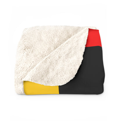 Germany Retro Check Blanket Throw