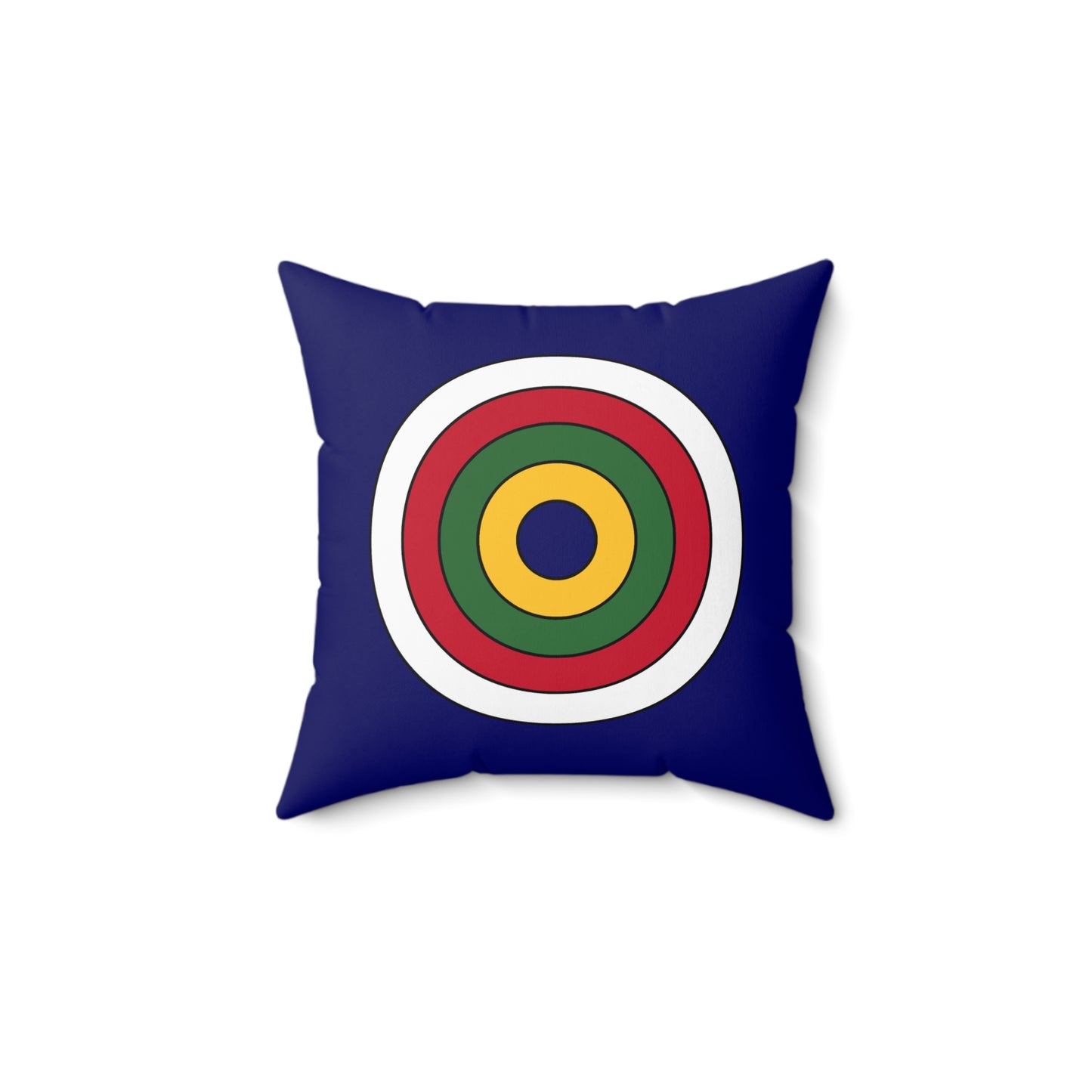 British Virgin Islands Retro Target Cushion Pillow