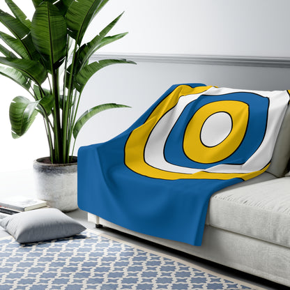 Canary Islands Retro Target Blanket Throw