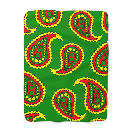Guinea Retro Paisley Blanket Throw