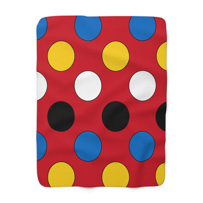 Antigua And Barbuda Retro Polka Dots Blanket Throw