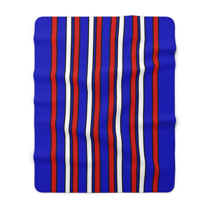 Slovenia Retro Stripes Blanket Throw