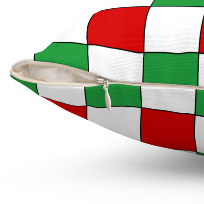 Iran Retro Check Cushion Pillow