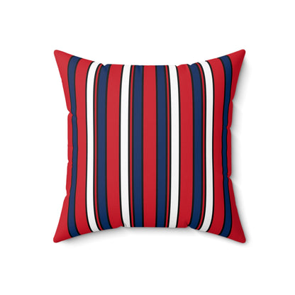 Dominican Republic Retro Stripes Cushion Pillow