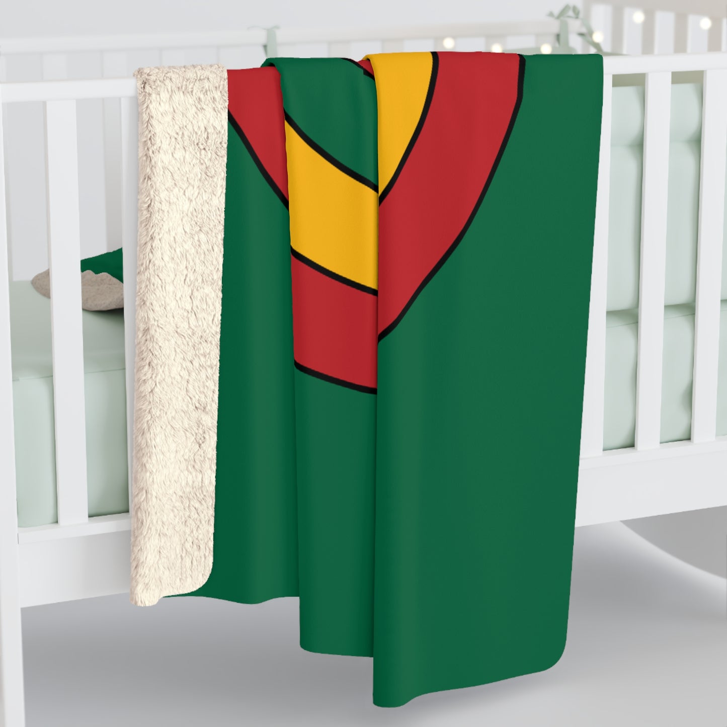 Lithuania Retro Target Blanket Throw