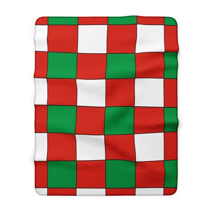 Pais Vasco Retro Check Blanket Throw