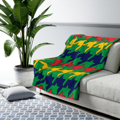 Mauritius Retro Houndstooth Blanket Throw
