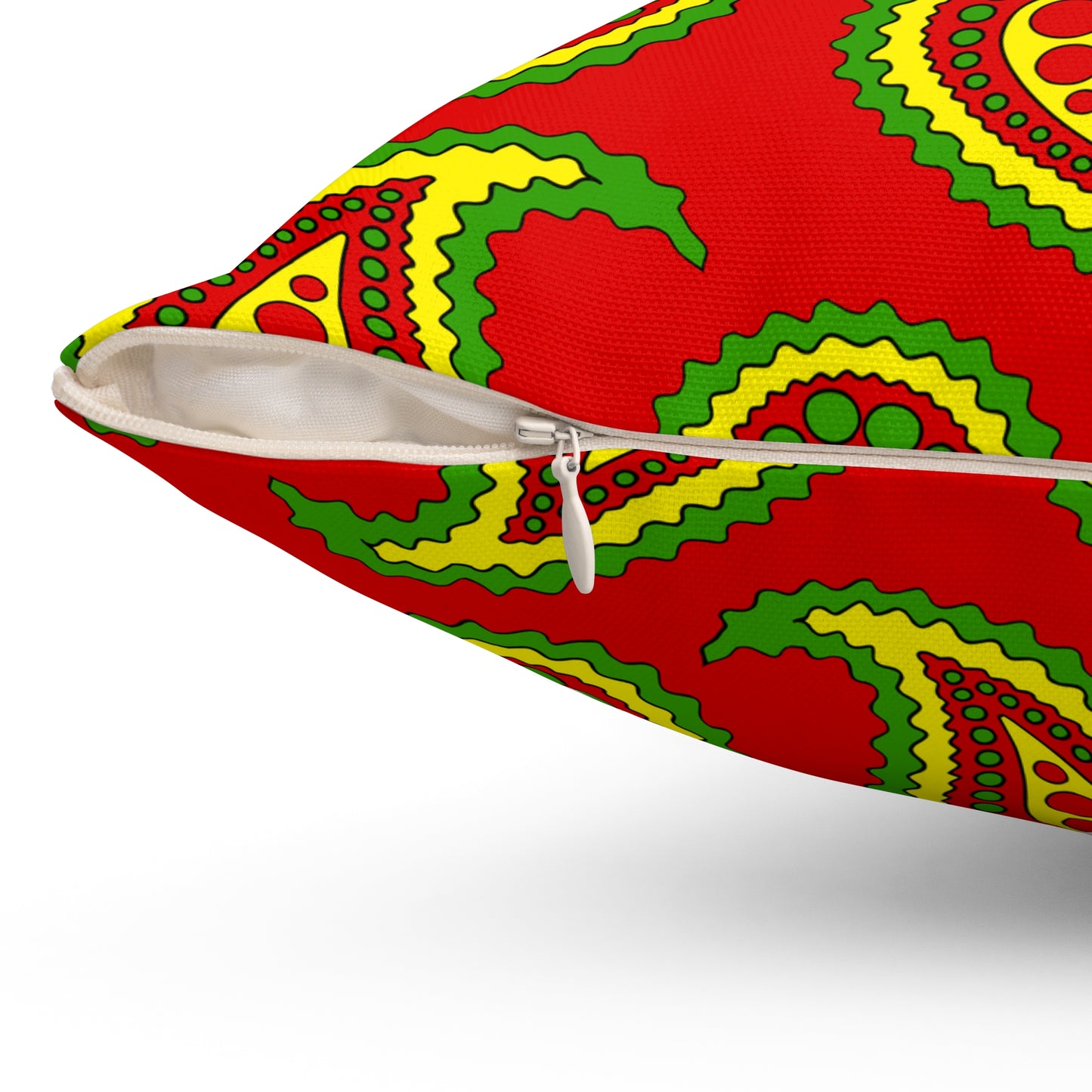 Burkina Faso Retro Paisley Cushion Pillow