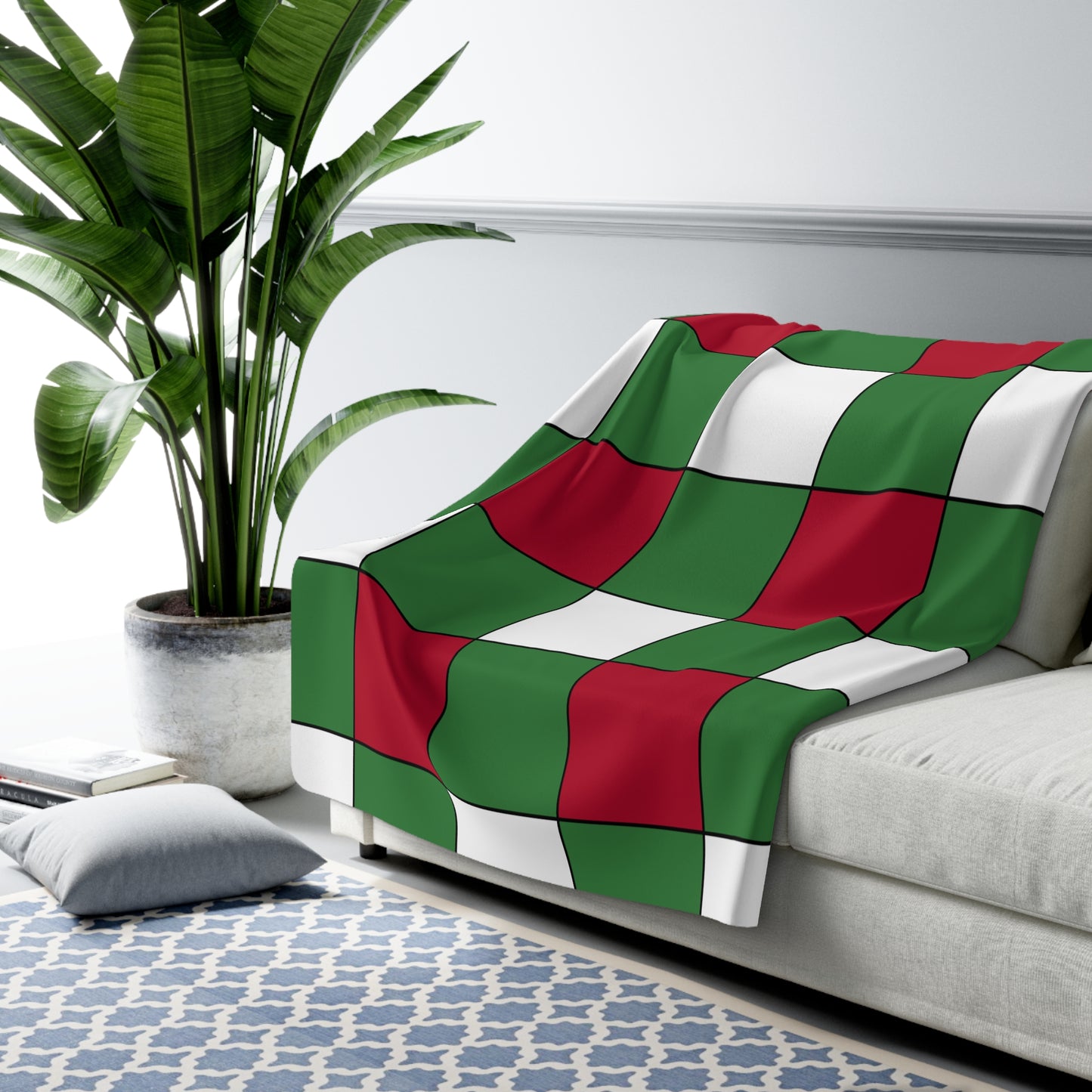 Suriname Retro Check Blanket Throw